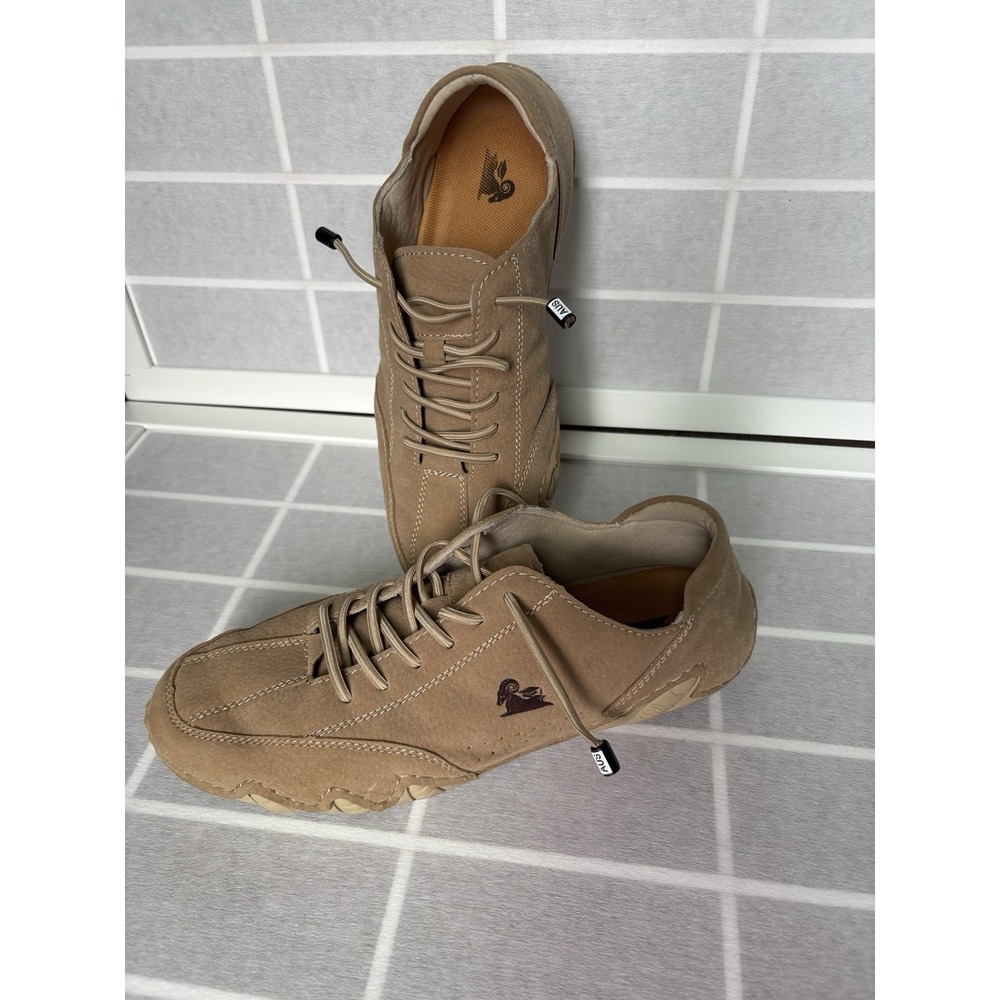 Women's Casual Taupe Lace-Up Sneakers